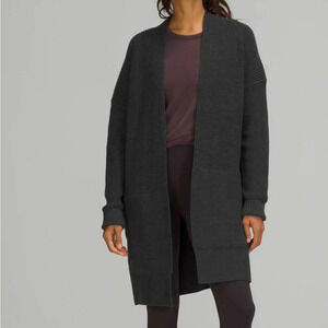 Lululemon Merino Wool Open Front Cardigan